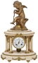 French Figural Cupid Mantle Clock