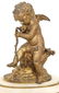 French Figural Cupid Mantle Clock - 2