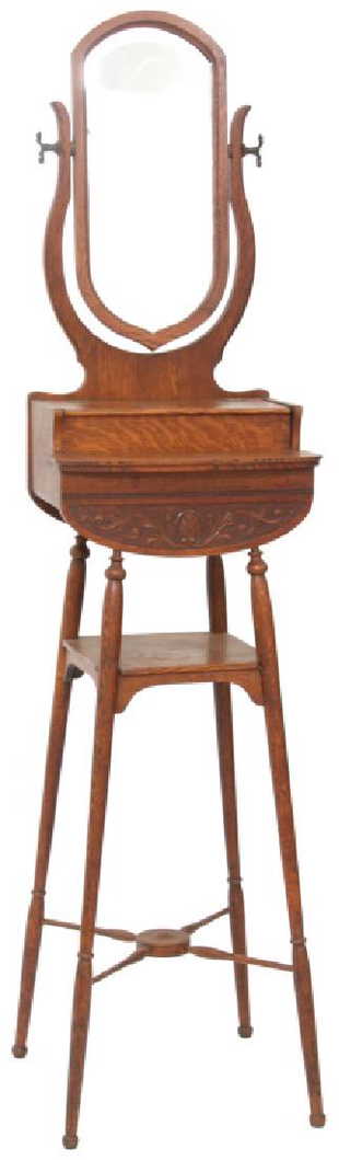 Lifetime Paine Furniture Labeled Mission Oak Arm Paine Furniture Co Oak Shaving Stand