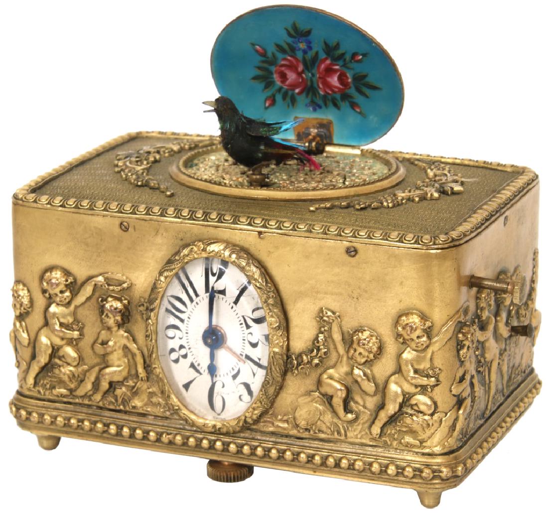 20th C. Musical Singing Bird Automaton Music Box Jun 08, 2019