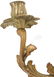 Pair Brass 3 Arm Louis XV Style Wall Sconces - 5