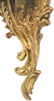 Pair Brass 3 Arm Louis XV Style Wall Sconces - 9
