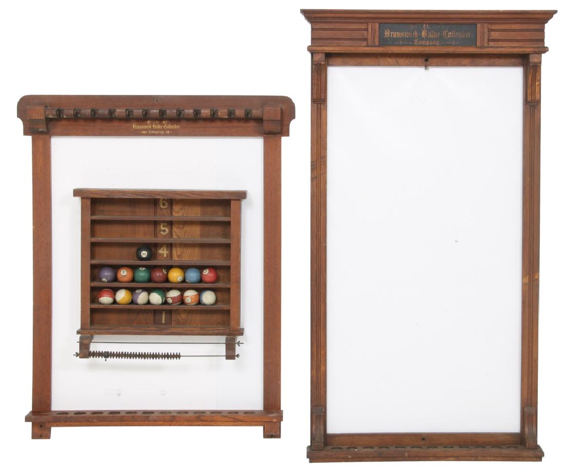 Two Brunswick Pool Cue Racks with Ball Rack Jun 08, 2019 Fontaine's