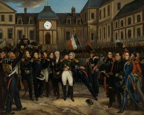 Napoleon Bonaparte Oil On Canvas Picture Clock