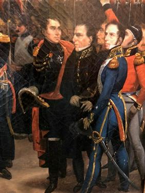 Napoleon Bonaparte Oil On Canvas Picture Clock