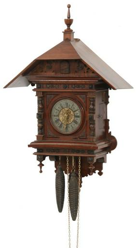 Gothic Style Mahogany Cuckoo Clock
