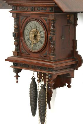 Gothic Style Mahogany Cuckoo Clock