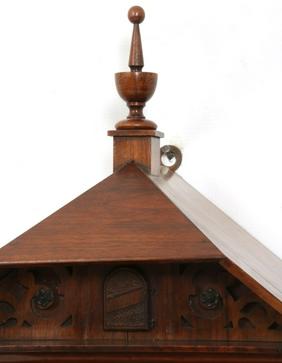 Gothic Style Mahogany Cuckoo Clock