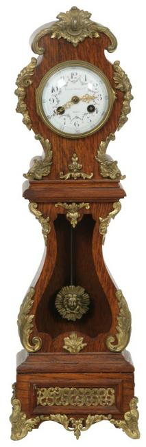 Oak Miniature Grandfather Mantle Clock