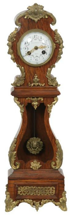 Oak Miniature Grandfather Mantle Clock