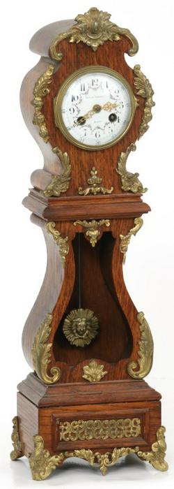 Oak Miniature Grandfather Mantle Clock