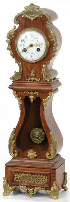 Oak Miniature Grandfather Mantle Clock