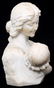 Marble Bust of Woman & Child - 6