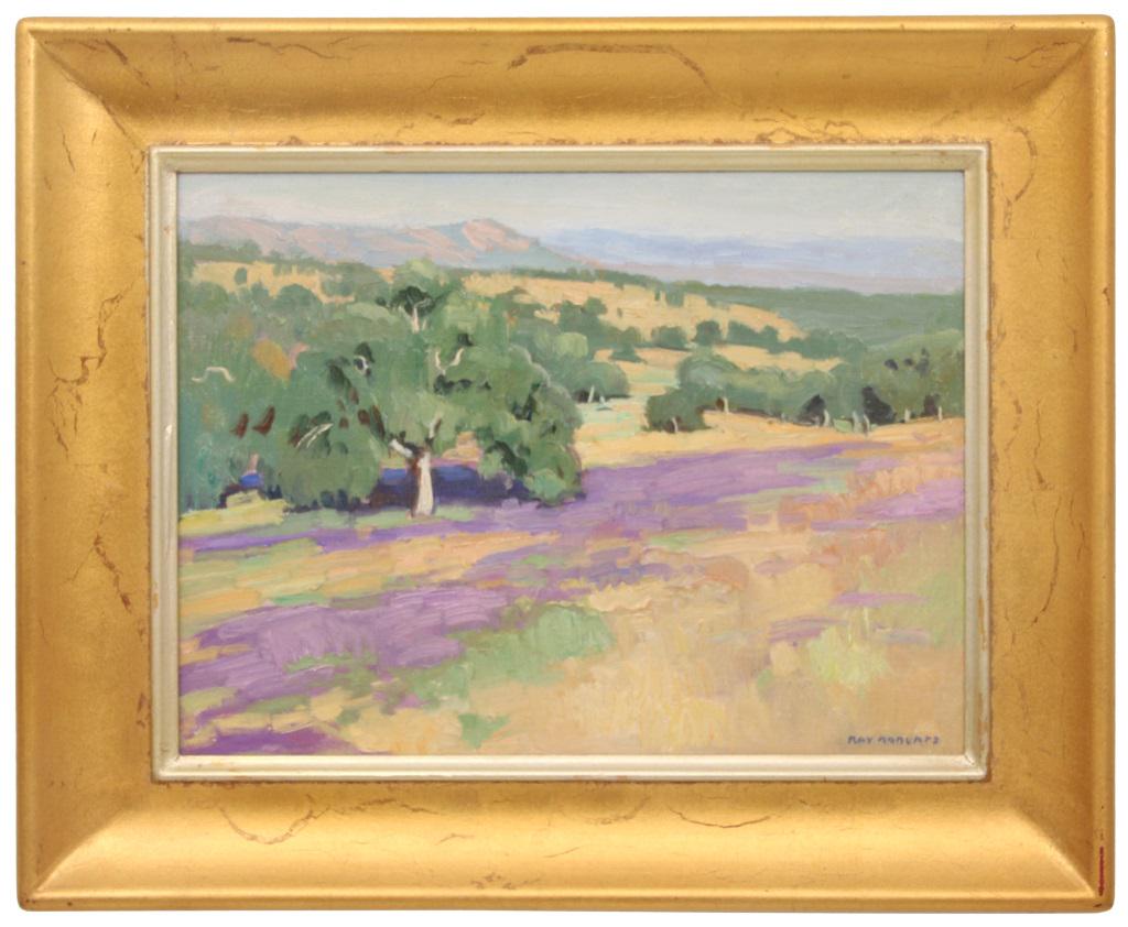 Ray Roberts (American, b. 1954): Ray Roberts (American, b. 1954) "Field of Flowers" oil on board signed "Ray Roberts" (lower right) sight: 11 1/2 in. high x 15 1/2 in. wide frame: 17 1/2 in. high x 21 1/2 in. wide