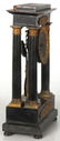 French Empire Ebonized Portico Clock - 10