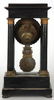 French Empire Ebonized Portico Clock - 8