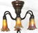 Tiffany Studios Oriental Poppy Chandelier - 17