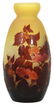 Gallé Cameo Glass Floral Vase