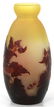 Gallé Cameo Glass Floral Vase - 3