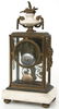 French Bronze & Marble Crystal Regulator Clock - 8