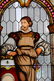 Pair of Figural Leaded Glass Windows - 2