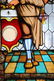 Pair of Figural Leaded Glass Windows - 3