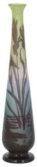 Gallé Cameo Glass Iris Vase