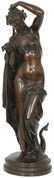 French Bronze Sculpture of a Woman