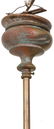 Moorish Style Jeweled Brass Hall Lamp - 2