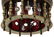 Moorish Style Jeweled Brass Hall Lamp - 5