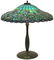 Attr. Suess Floral Leaded Glass Table Lamp