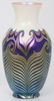 Quezal Decorated Art Glass Lamp Base Insert - 2