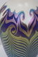 Quezal Decorated Art Glass Lamp Base Insert - 4
