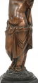 Figural Bronze Newel Post Gas Lamp - 3