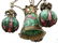 Art Nouveau Bronze Chandelier - 9