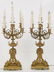 French Three Piece Bronze Clock Set - 18