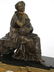 French Three Piece Bronze Clock Set - 4