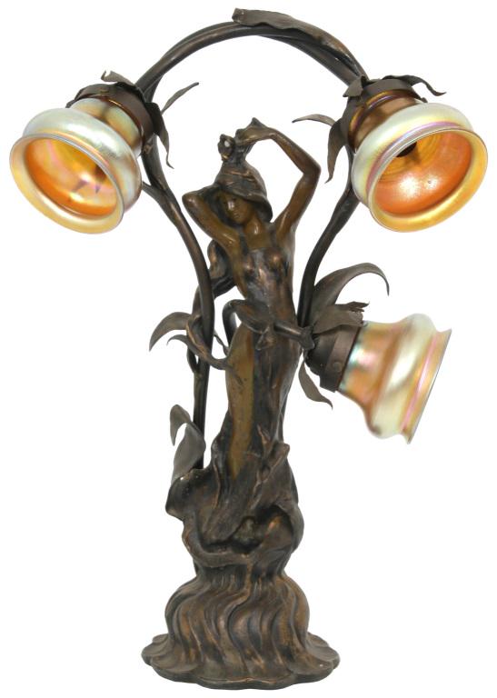 Art deco newel post lamp deals