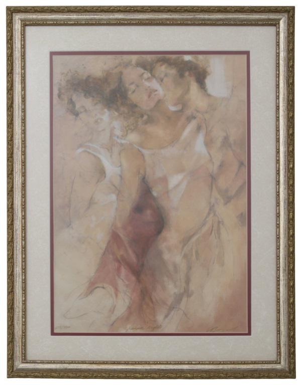 Gary Benfield (English, b. 1965): Gary Benfield (English, b. 1965) "Sienna Nights" Seriolithograph in color Signed, titled & numbered 17 in. high x 12 in. wide (sight) 22.5 in. high x 18 in. wide (frame)