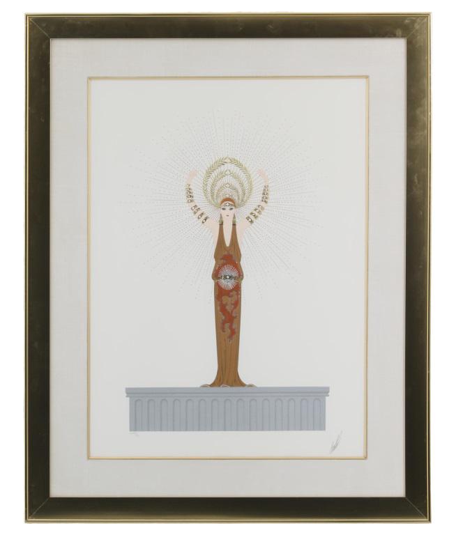 Erté (Romain de Tirtoff): Erté (Romain de Tirtoff) (Russian/French, 1892-1990) "Diana" serigraph signed "Erté"