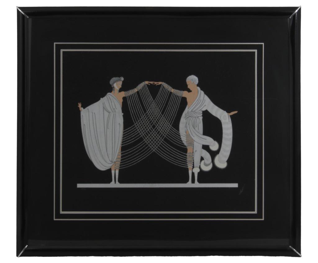 Erté (Romain de Tirtoff): Erté (Romain de Tirtoff) (Russian/French, 1892-1990) "Marriage Dance" Serigraph Signed "Erté" 43 in. high x 49 in. wide (frame)