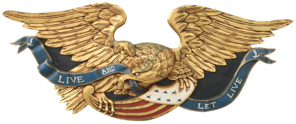 C. Pizzano & Son Carved Wooden Eagle (1 of 9)