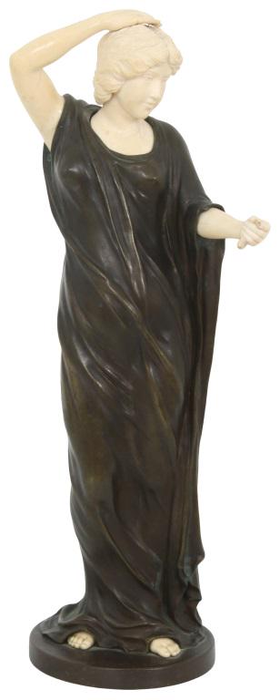 Asian Bronze Sculpture of a Woman (1 of 14)