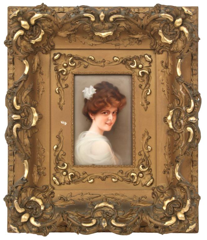 K.P.M. Plaque of a Woman (1 of 6)