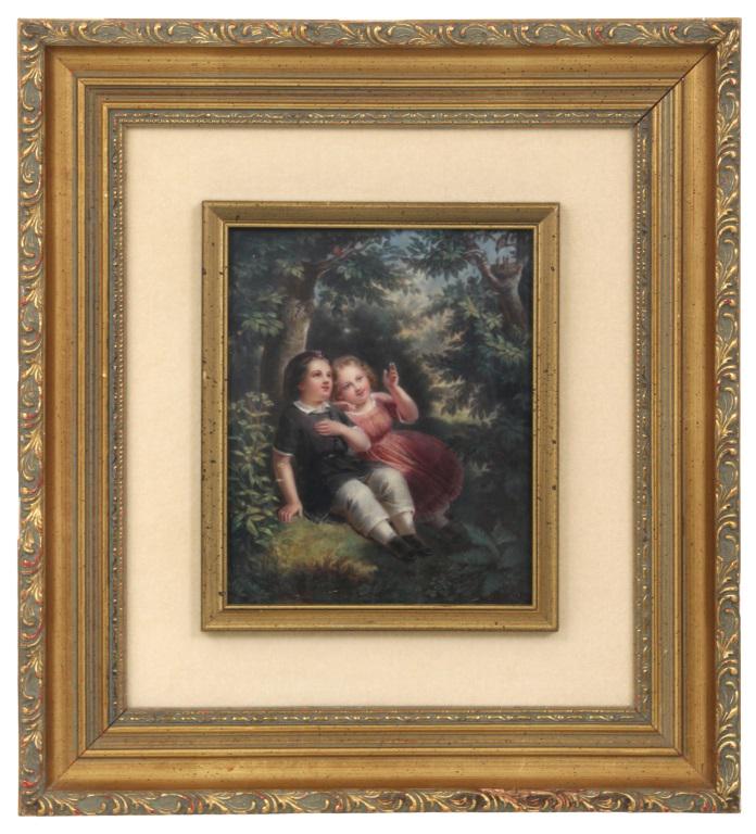 K.P.M. Plaque of Two Children (1 of 7)