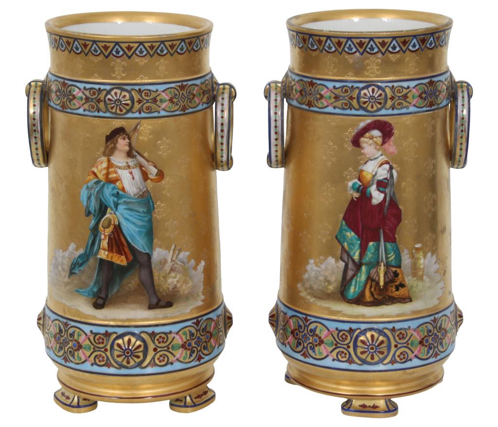 Pair of French Porcelain Vases (1 of 11)
