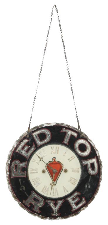 Red Top Rye Advertising Clock (1 of 7)