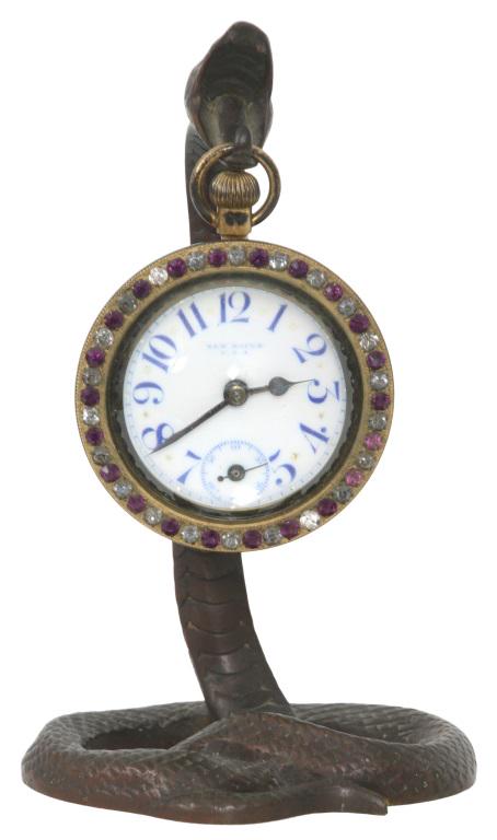 New Haven Ball Clock with Bronze Cobra Stand (1 of 11)