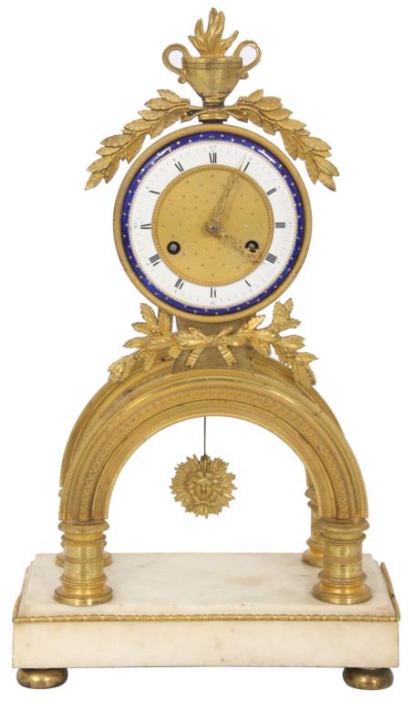 French Gilt Bronze & Marble Mantel Clock (1 of 12)