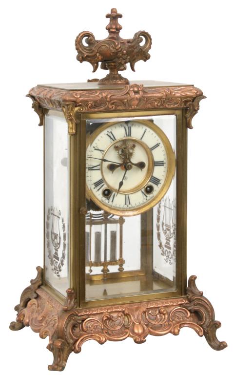 Ansonia "Crown" Crystal Regulator Clock (1 of 9)